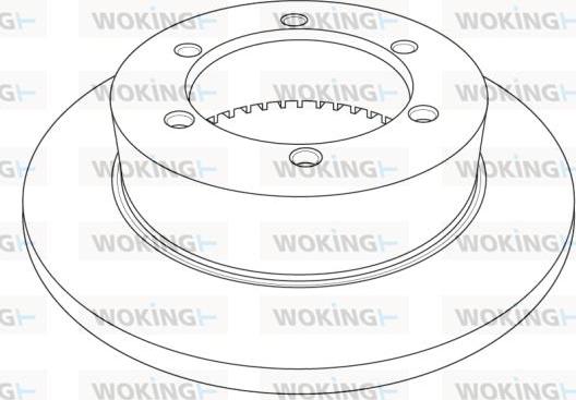 Woking NSA1214.10 - Гальмівний диск autocars.com.ua