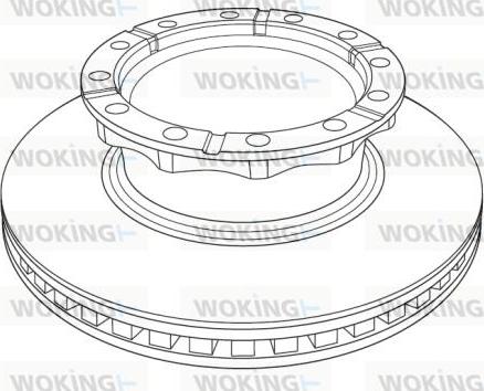 Woking NSA1222.20 - Тормозной диск avtokuzovplus.com.ua