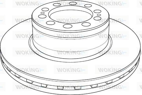 Woking NSA1235.20 - Гальмівний диск autocars.com.ua