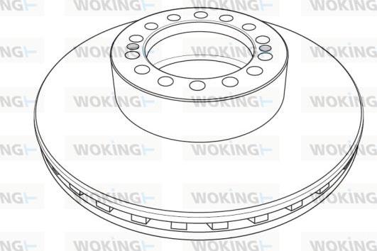 Woking NSA1238.20 - Тормозной диск avtokuzovplus.com.ua