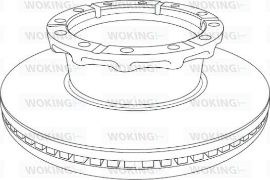 Woking NSA1240.20 - Тормозной диск avtokuzovplus.com.ua