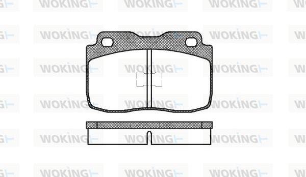 Woking P0143.00 - Тормозные колодки, дисковые, комплект avtokuzovplus.com.ua