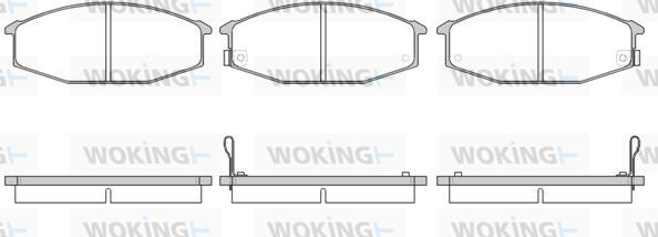 Woking P0153.02 - Тормозные колодки, дисковые, комплект avtokuzovplus.com.ua