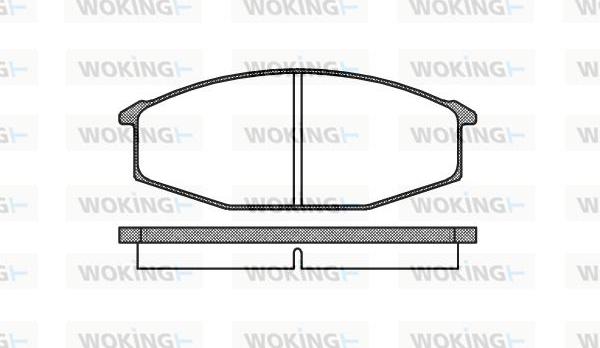 Woking P0153.20 - Тормозные колодки, дисковые, комплект autodnr.net