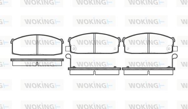 Woking P0173.02 - Гальмівні колодки, дискові гальма autocars.com.ua
