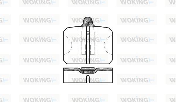 Woking P0183.10 - Тормозные колодки, дисковые, комплект autodnr.net