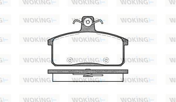Woking P0283.50 - Гальмівні колодки, дискові гальма autocars.com.ua