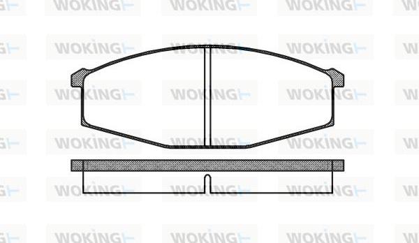 Woking P0293.00 - Тормозные колодки, дисковые, комплект avtokuzovplus.com.ua