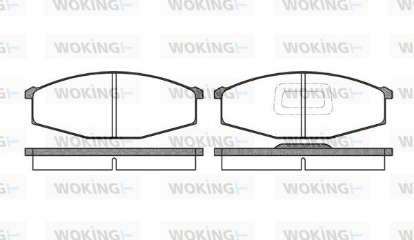 Woking P0293.10 - Тормозные колодки, дисковые, комплект avtokuzovplus.com.ua