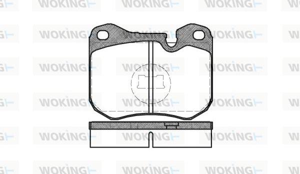 Woking P0313.00 - Гальмівні колодки, дискові гальма autocars.com.ua