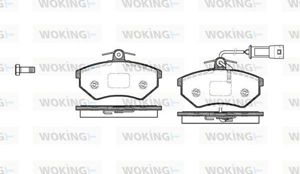 Woking P0343.52 - Гальмівні колодки, дискові гальма autocars.com.ua