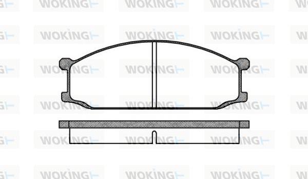 Woking P0363.00 - Тормозные колодки, дисковые, комплект autodnr.net