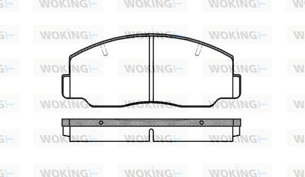 Woking P0373.00 - Гальмівні колодки, дискові гальма autocars.com.ua