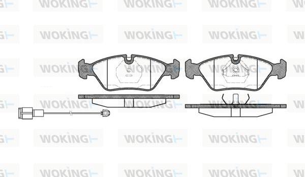 Woking P0393.02 - Гальмівні колодки, дискові гальма autocars.com.ua