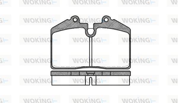 Woking P0403.20 - Гальмівні колодки, дискові гальма autocars.com.ua