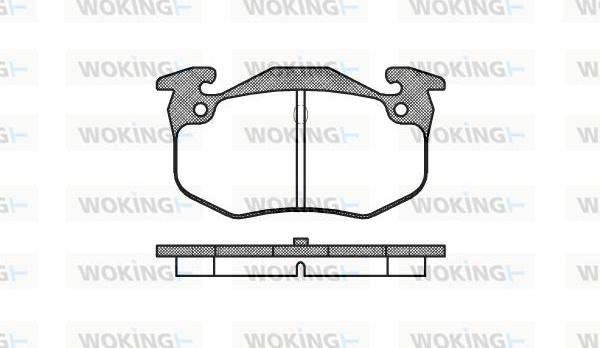 Woking P0443.60 - Гальмівні колодки, дискові гальма autocars.com.ua