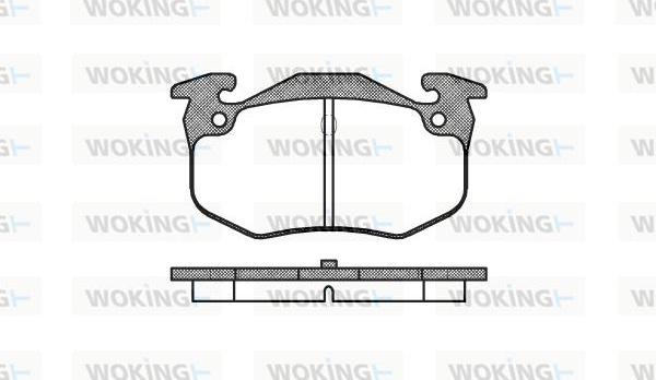 Woking P0443.60 - Тормозные колодки, дисковые, комплект avtokuzovplus.com.ua