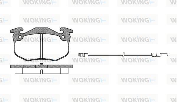 Woking P0443.92 - Гальмівні колодки, дискові гальма autocars.com.ua