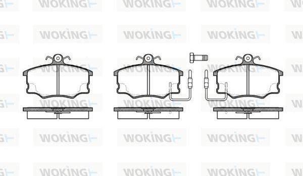 Woking P0463.32 - Гальмівні колодки, дискові гальма autocars.com.ua