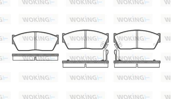 Woking P0473.02 - Гальмівні колодки, дискові гальма autocars.com.ua