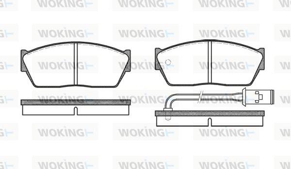 Woking P0473.11 - Гальмівні колодки, дискові гальма autocars.com.ua