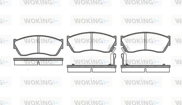 Woking P0473.22 - Гальмівні колодки, дискові гальма autocars.com.ua