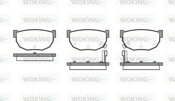 Woking P0513.02 - Гальмівні колодки, дискові гальма autocars.com.ua