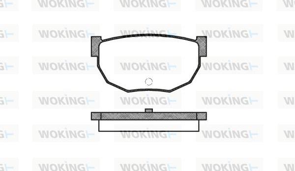 Woking P0513.10 - Гальмівні колодки, дискові гальма autocars.com.ua