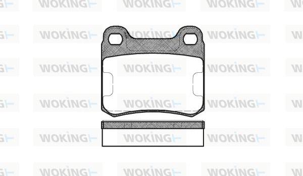 Woking P0573.10 - Тормозные колодки, дисковые, комплект autodnr.net
