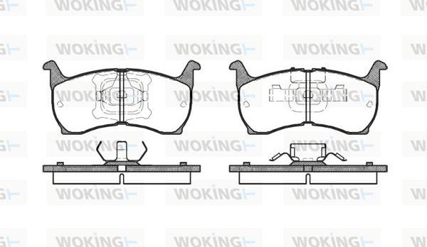 Woking P0643.00 - Гальмівні колодки, дискові гальма autocars.com.ua