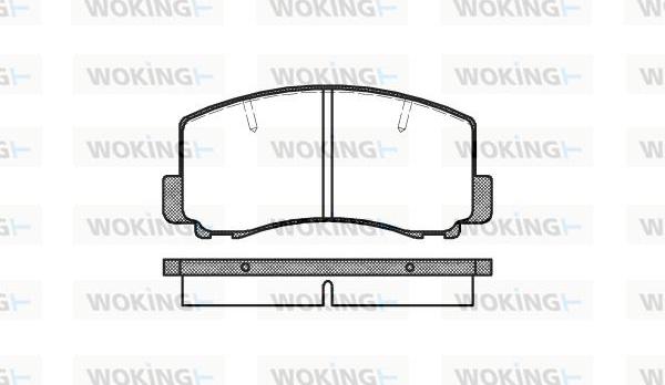 Woking P0653.00 - Тормозные колодки, дисковые, комплект autodnr.net