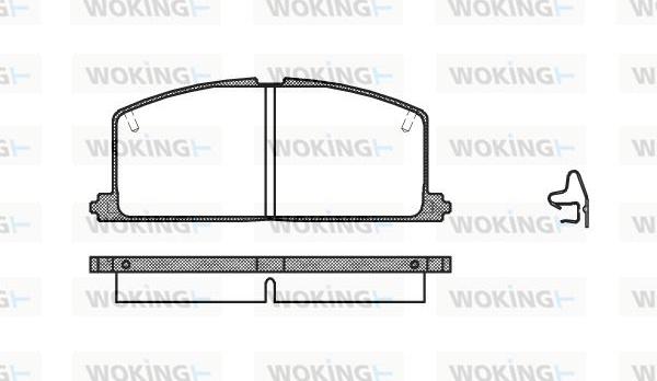 Woking P0673.04 - Гальмівні колодки, дискові гальма autocars.com.ua