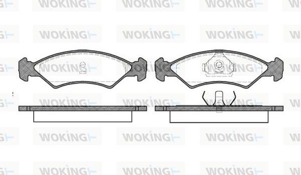 Woking P0683.00 - Тормозные колодки, дисковые, комплект avtokuzovplus.com.ua