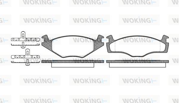 Woking P0713.00 - Гальмівні колодки, дискові гальма autocars.com.ua