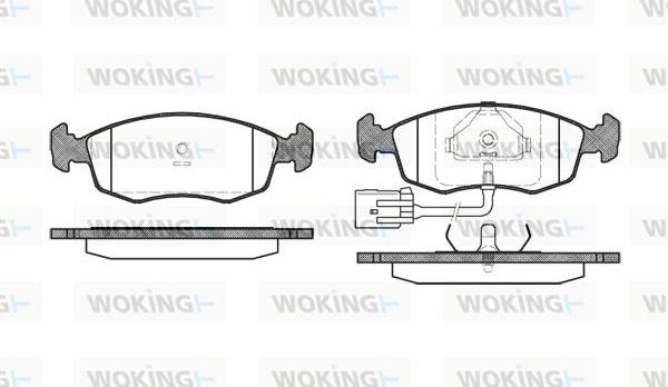 Woking P0723.22 - Гальмівні колодки, дискові гальма autocars.com.ua