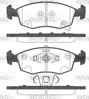 Roadhouse D15688777 - Тормозные колодки, дисковые, комплект avtokuzovplus.com.ua