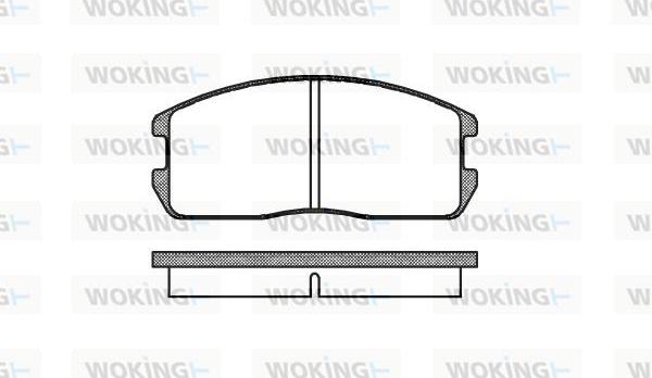 Woking P0753.00 - Тормозные колодки, дисковые, комплект avtokuzovplus.com.ua