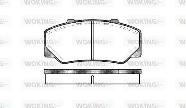 Woking P0763.00 - Гальмівні колодки, дискові гальма autocars.com.ua