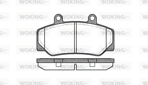 Woking P0763.20 - Гальмівні колодки, дискові гальма autocars.com.ua