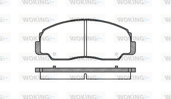 Woking P0783.20 - Тормозные колодки, дисковые, комплект avtokuzovplus.com.ua