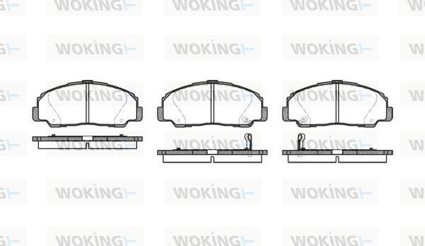 Woking P0783.32 - Гальмівні колодки, дискові гальма autocars.com.ua