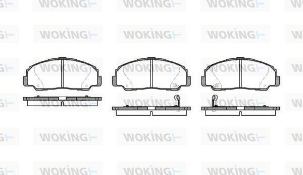 Woking P0783.32 - Тормозные колодки, дисковые, комплект avtokuzovplus.com.ua