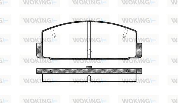Woking P0793.10 - Гальмівні колодки, дискові гальма autocars.com.ua