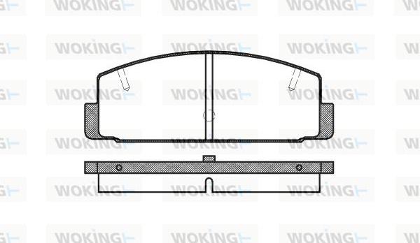 Woking P0793.20 - Тормозные колодки, дисковые, комплект avtokuzovplus.com.ua