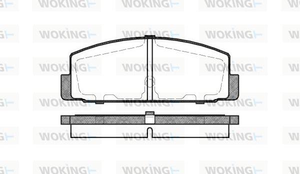 Woking P0793.30 - Гальмівні колодки, дискові гальма autocars.com.ua