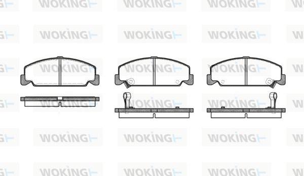 Woking P0823.12 - Гальмівні колодки, дискові гальма autocars.com.ua