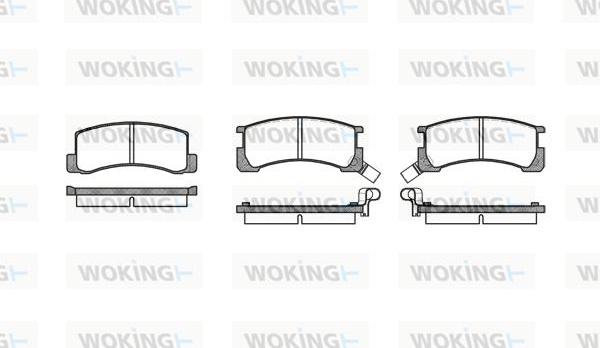 Woking P0853.02 - Гальмівні колодки, дискові гальма autocars.com.ua