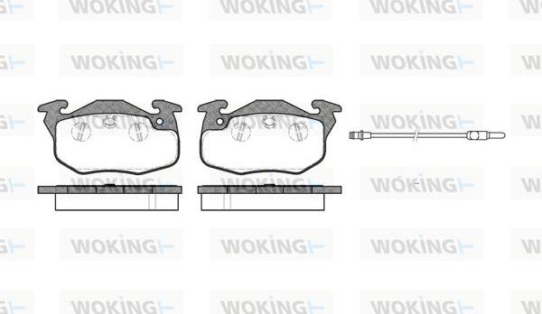 Woking P0923.01 - Гальмівні колодки, дискові гальма autocars.com.ua