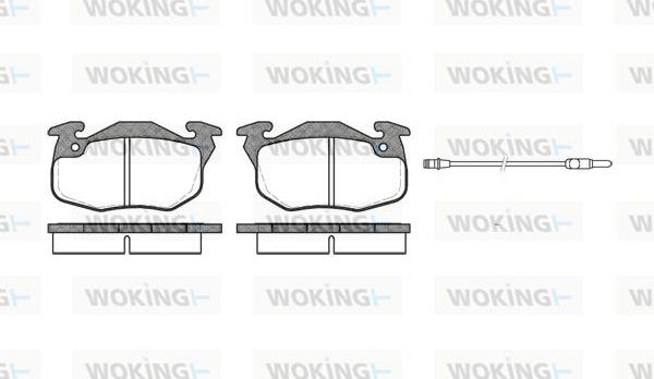 Woking P0923.12 - Гальмівні колодки, дискові гальма autocars.com.ua