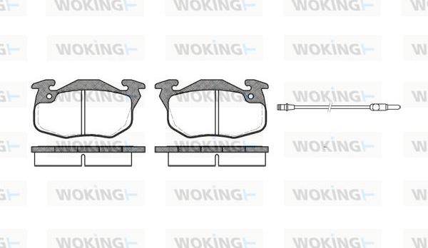 Woking P0923.22 - Гальмівні колодки, дискові гальма autocars.com.ua